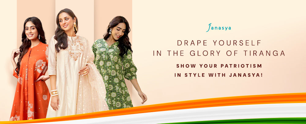 Drape Yourself in the Glory of Tiranga: Show Your Patriotism in Style with Janasya!