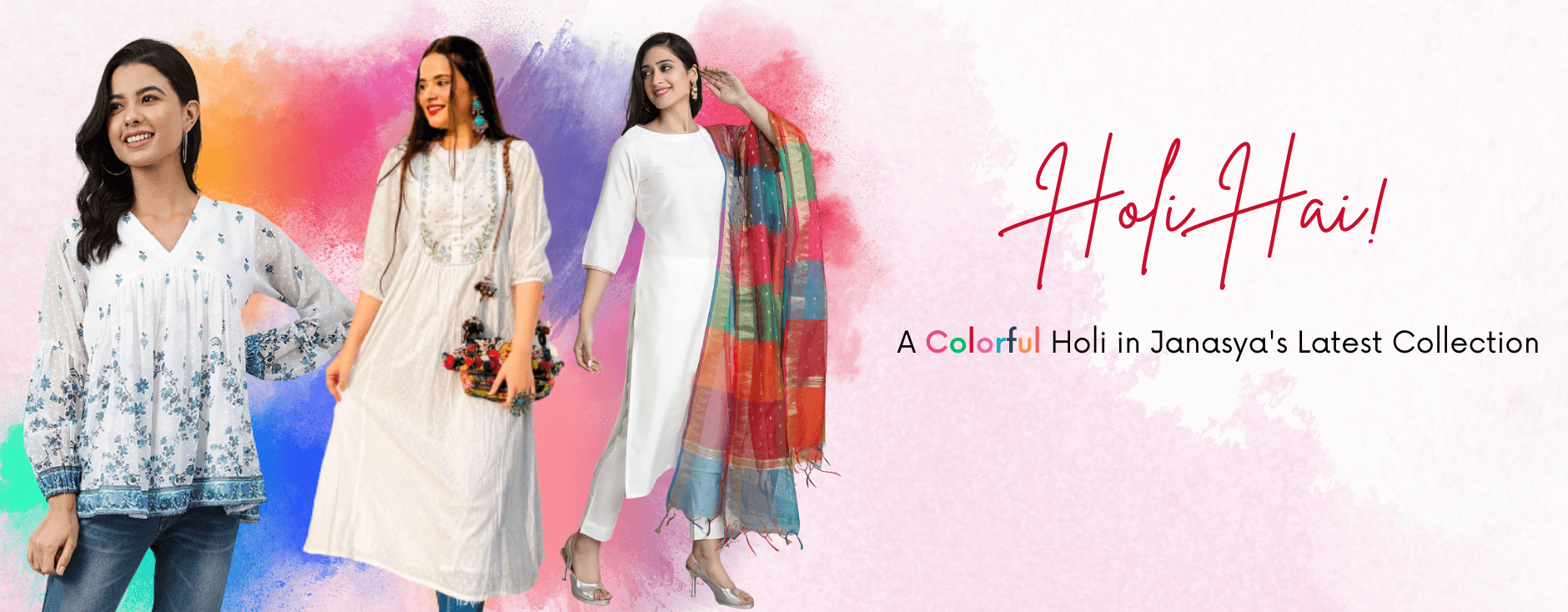 Holi Hai! A Colourful Holi in Janasya's Latest Collection - Janasya