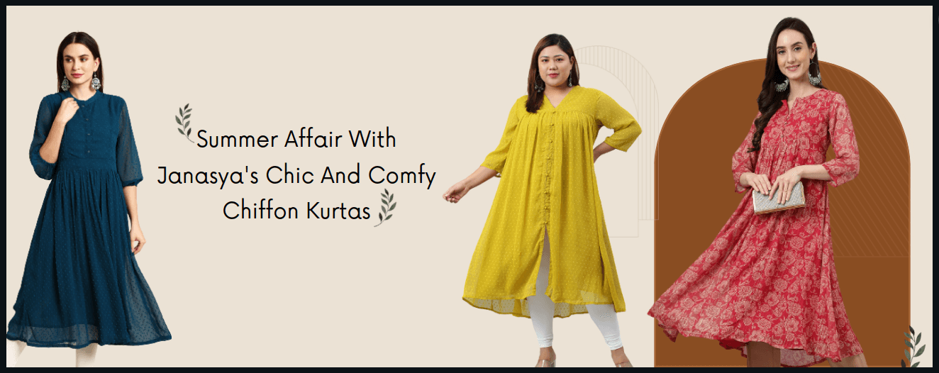 Summer Affair With Janasya's Chic And Comfy Chiffon Kurtas - Janasya