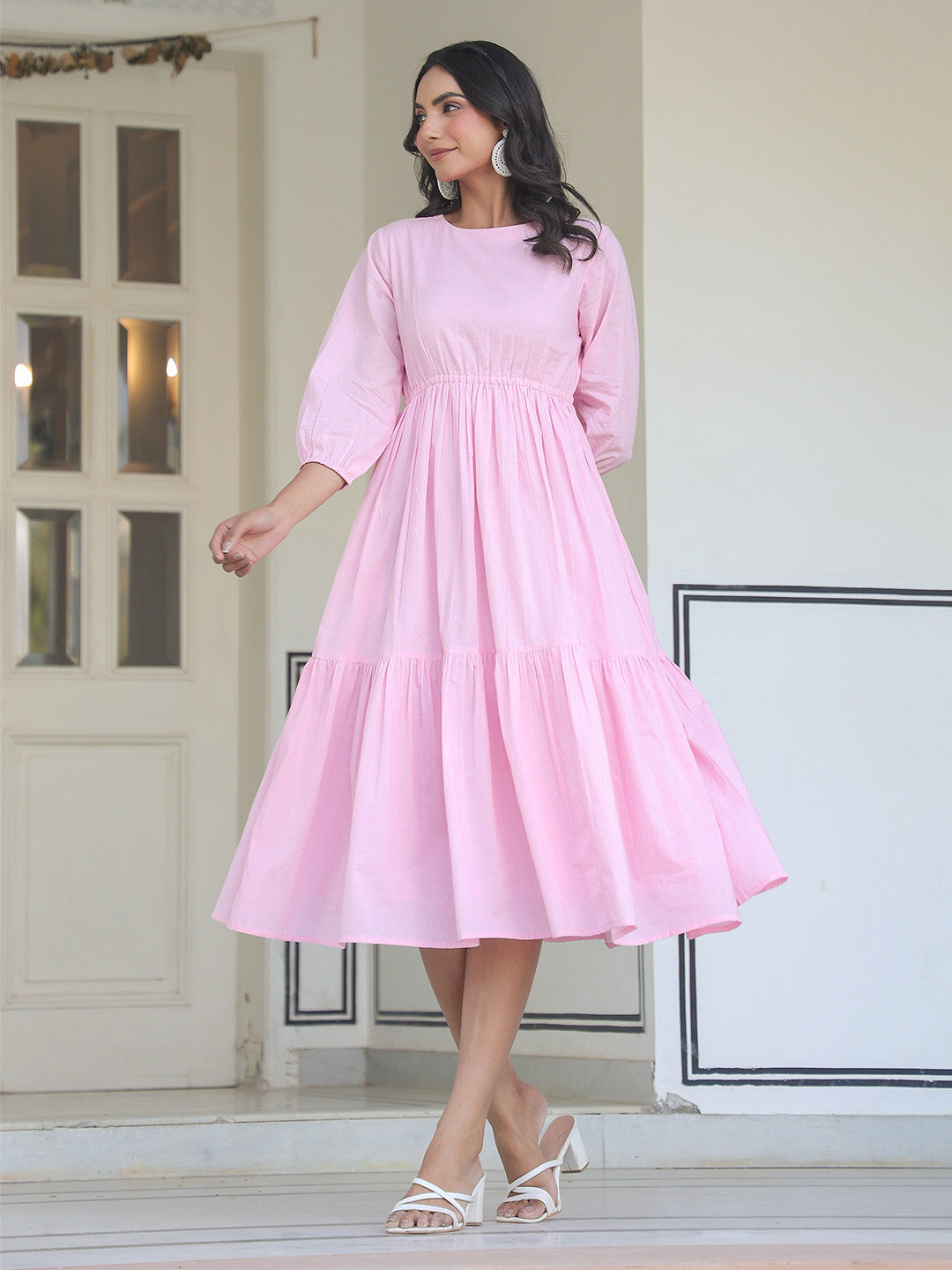 light pink women's dress Buy Party Wear Dress for Women At Janasya Surat