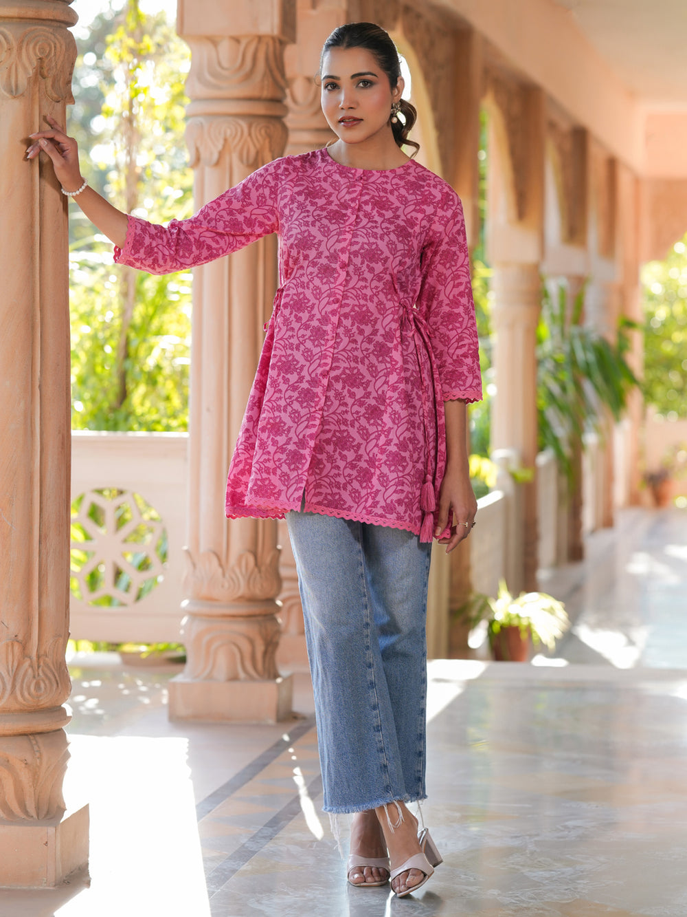 JANEESHA [L / 40] - Kurti set