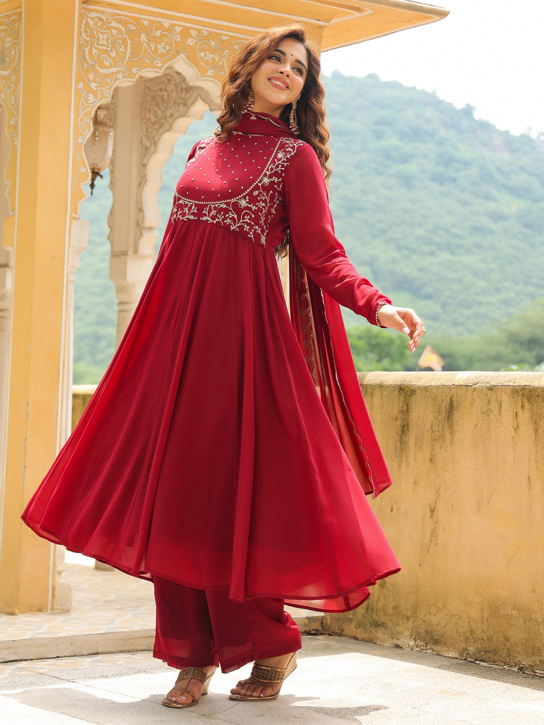 Shop Kurta Palazzo Sets with Dupatta Online