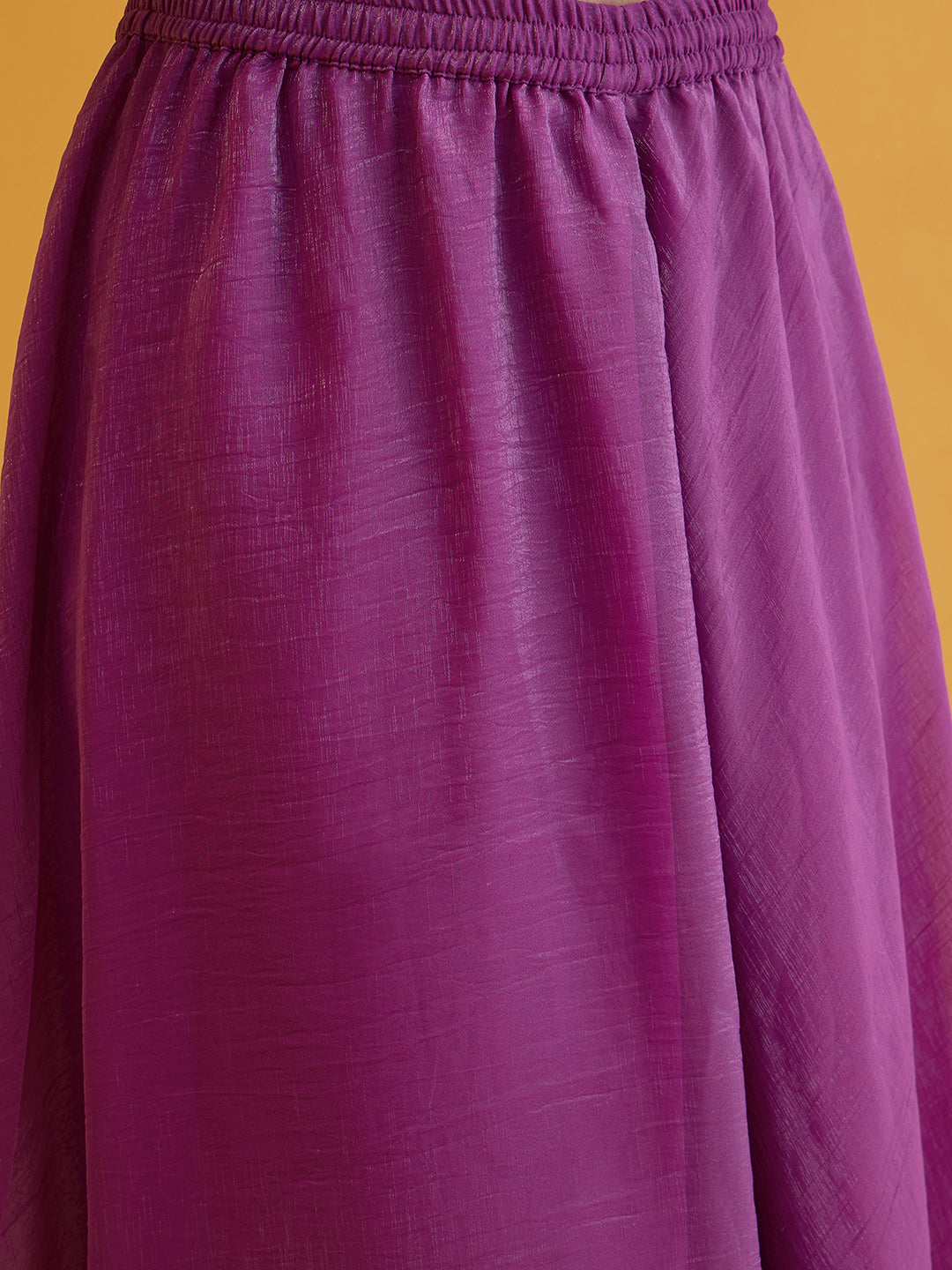 Janasya Women's Lavender Tissue Silk Floral Zari Embroidered Straight Kurta with Sharara and Dupatta Set