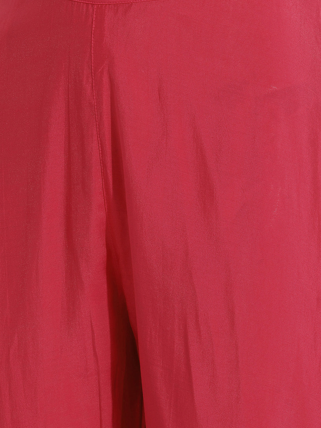Janasya Women's Pink Silk Blend Embroidered Kaftan Co-Ord Set