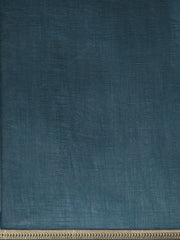 Janasya Women's Blue Poly Silk Solid  Saree with Blouse Piece