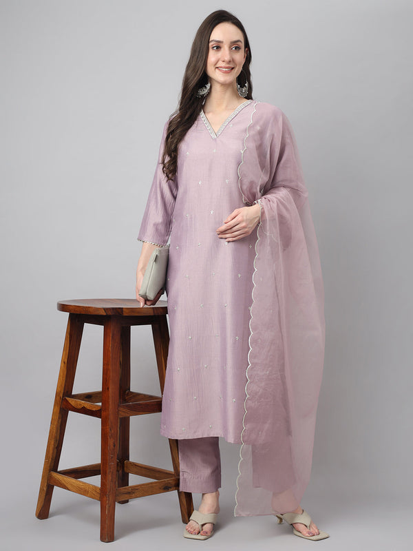 Tvesha Chinon Festive Kurta Set