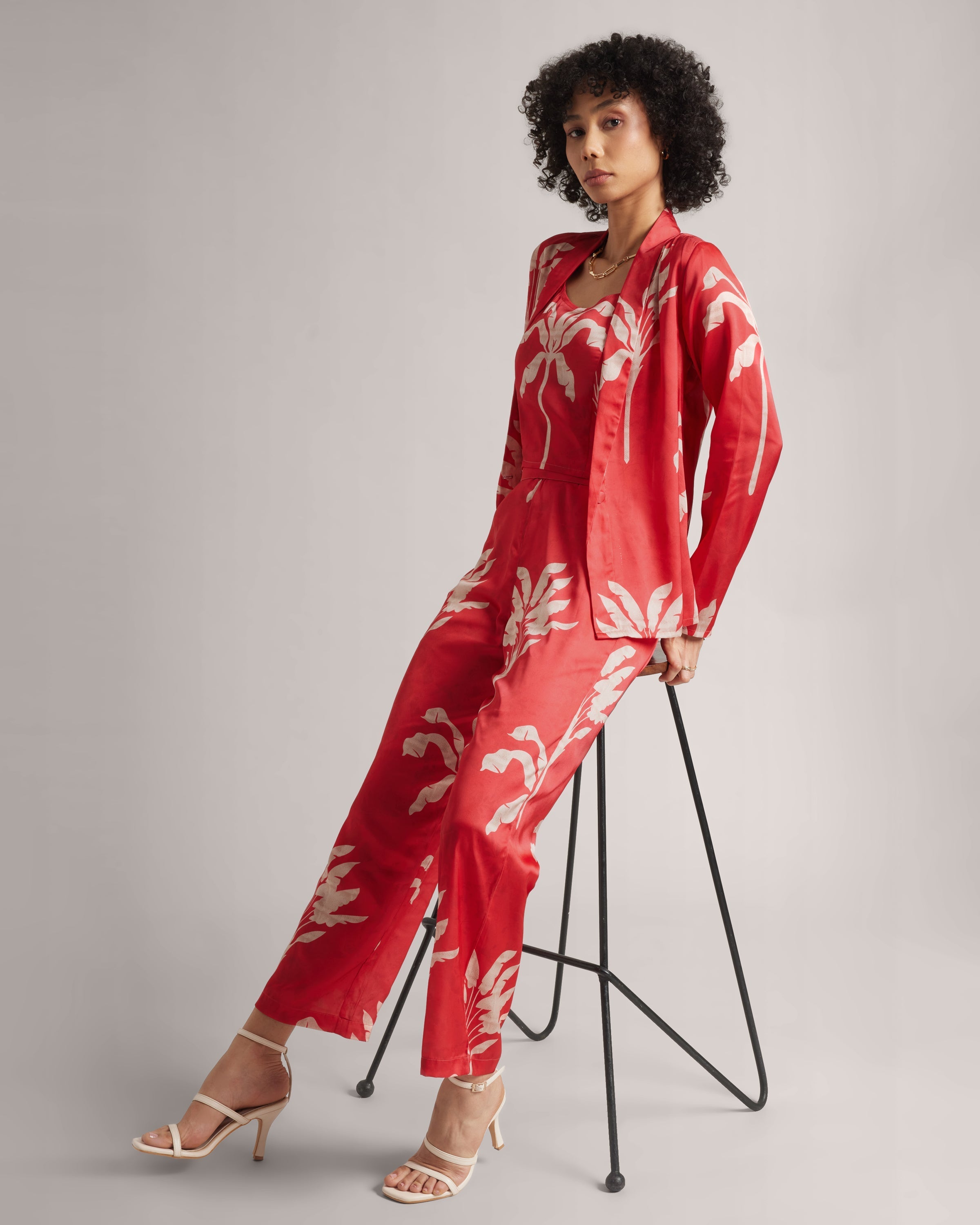 Rosso Corsa Red Jacket Co-Ord Set