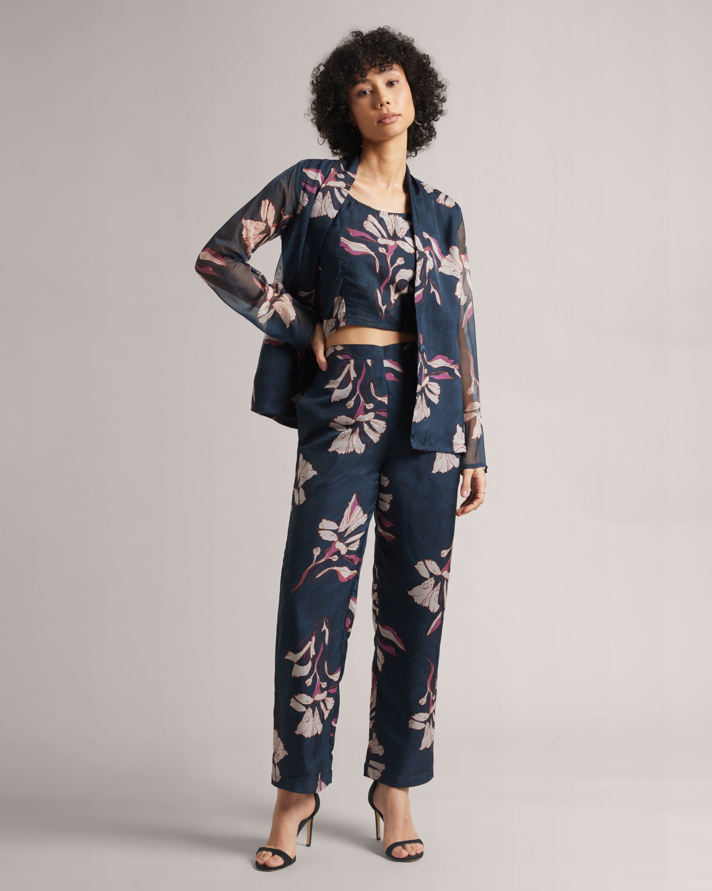 Nautilis Blue Floral Powersuit