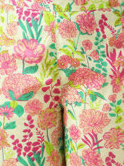 Plus Size Multicolor Cotton Floral Regular Co-Ord Set