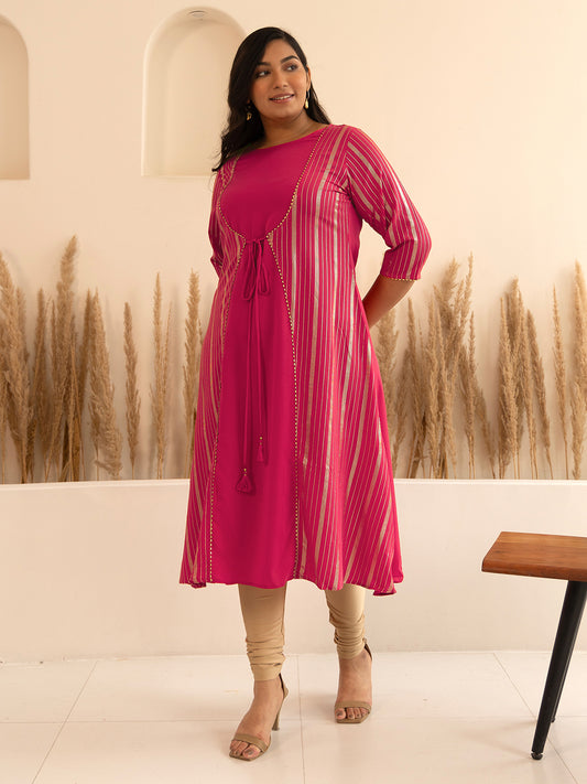 Buy Pink Dresses for Women by XL LOVE - BY JANASYA Online